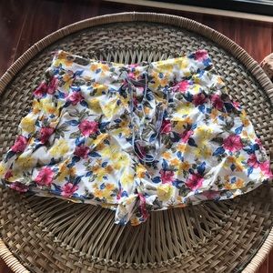 Zara floral shorts
